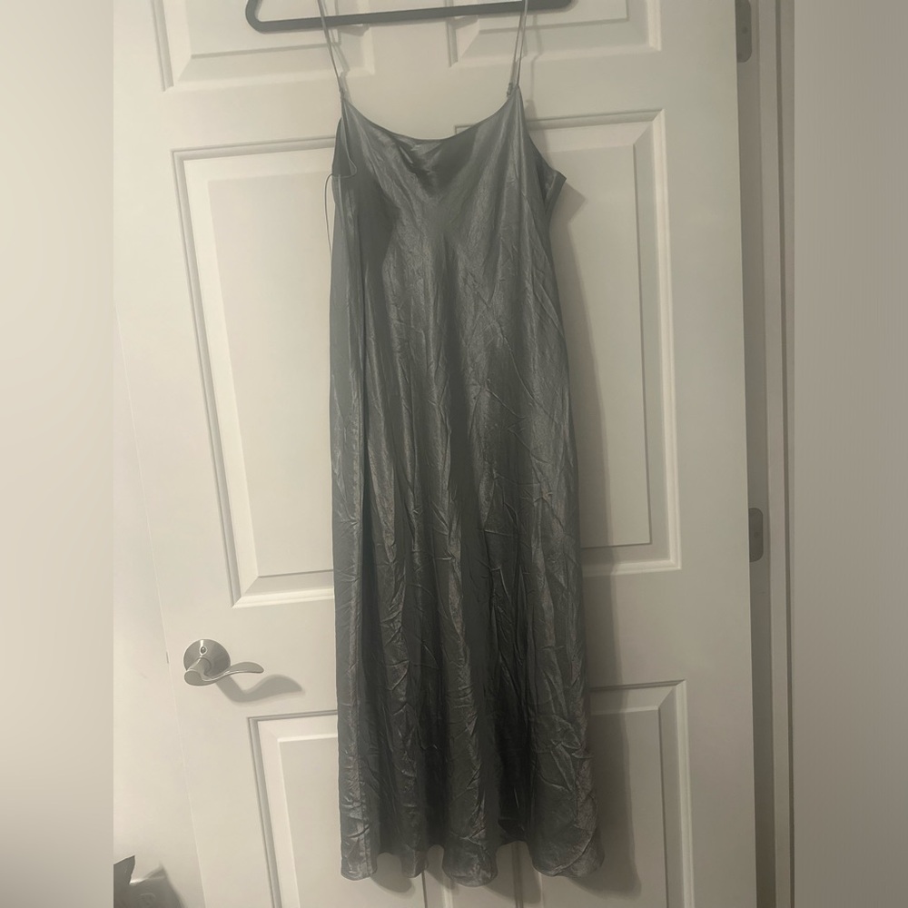 Vince silk slip dress - Gray